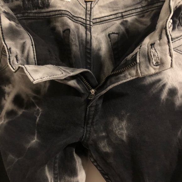 French Connection denim tie dye skinny jeans - Picture 9 of 11